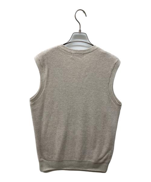 FRED PERRY（フレッドペリー）FRED PERRY (フレッドペリー) ワッフルニットベスト ベージュ サイズ:Mの古着・服飾アイテム