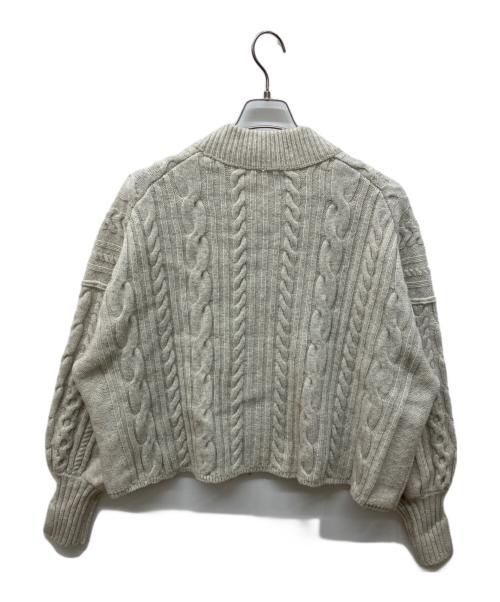 Adam et Rope（アダム エ ロペ）Adam et Rope (アダム エ ロペ) リサイクルウールZIPカーディガン グレー サイズ:FREEの古着・服飾アイテム