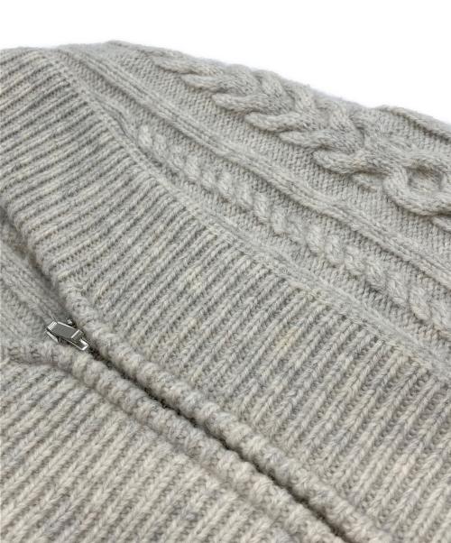 Adam et Rope（アダム エ ロペ）Adam et Rope (アダム エ ロペ) リサイクルウールZIPカーディガン グレー サイズ:FREEの古着・服飾アイテム