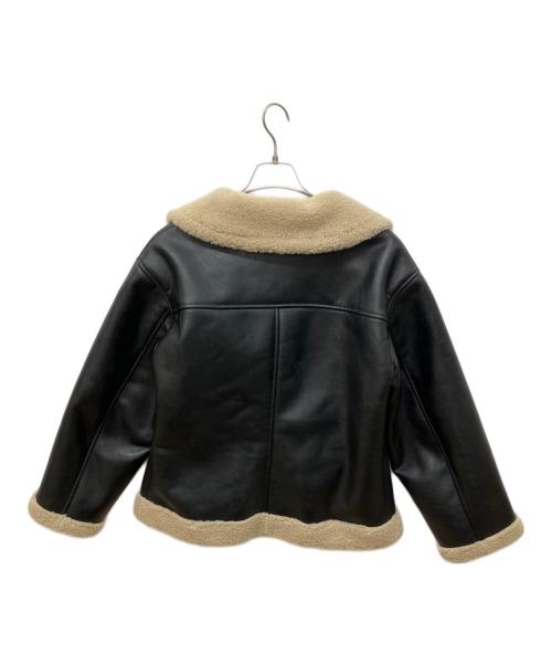 Adam et Rope（アダム エ ロペ）Adam et Rope (アダム エ ロペ) フェイクムートンボアジャケット ブラック サイズ:FREEの古着・服飾アイテム