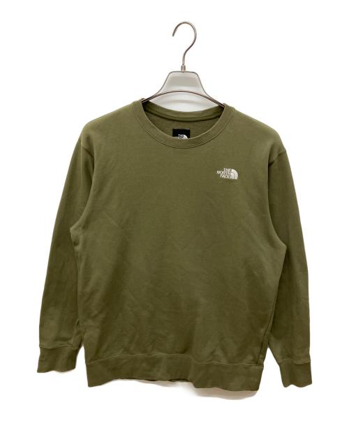 THE NORTH FACE（ザ ノース フェイス）THE NORTH FACE (ザ ノース フェイス) クルーネックスウェット カーキ サイズ:Lの古着・服飾アイテム
