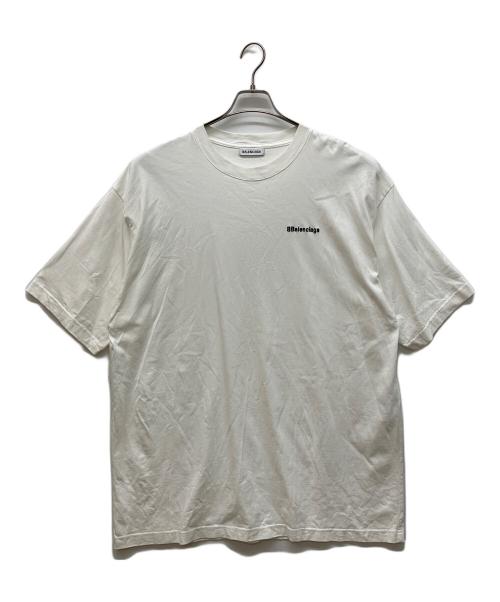 BALENCIAGA（バレンシアガ）BALENCIAGA (バレンシアガ) BBロゴ刺繍 オーバーサイズ Tシャツ ホワイト サイズ:Lの古着・服飾アイテム