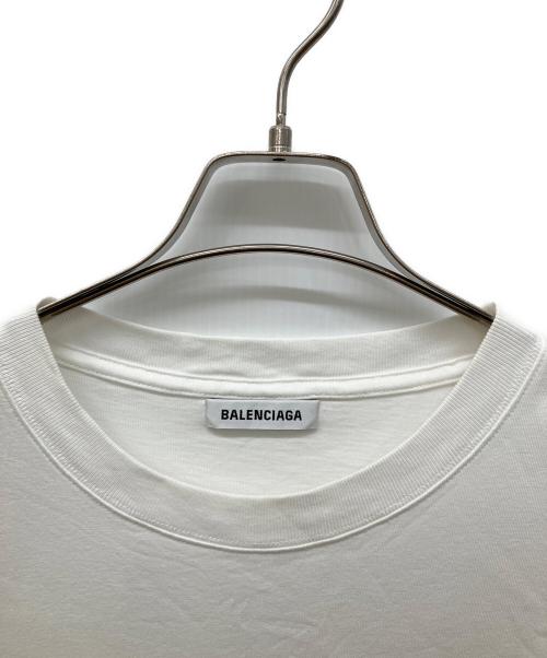BALENCIAGA（バレンシアガ）BALENCIAGA (バレンシアガ) BBロゴ刺繍 オーバーサイズ Tシャツ ホワイト サイズ:Lの古着・服飾アイテム