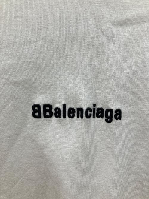 BALENCIAGA（バレンシアガ）BALENCIAGA (バレンシアガ) BBロゴ刺繍 オーバーサイズ Tシャツ ホワイト サイズ:Lの古着・服飾アイテム