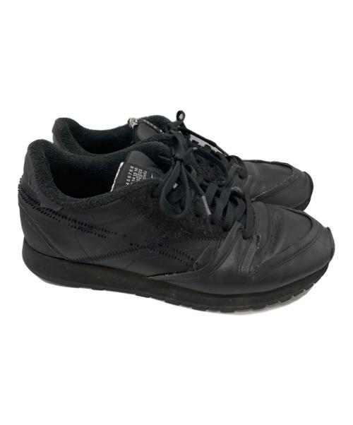 Maison Margiela（メゾンマルジェラ）Maison Margiela (メゾンマルジェラ) REEBOK (リーボック) Classic Leather Memory Of Shoes ブラック サイズ:28.5cmの古着・服飾アイテム