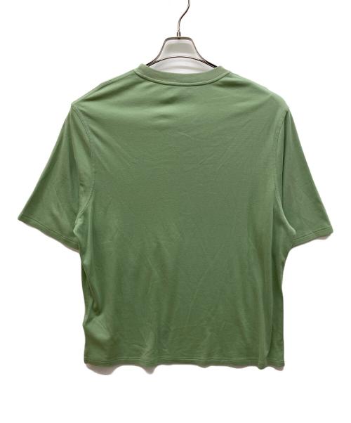 HERMES（エルメス）HERMES (エルメス) ヴェルキー・ラブ コットン × カシミヤ プルオーバー クルーネック ショートスリーブTシャツ グリーン サイズ:XLの古着・服飾アイテム