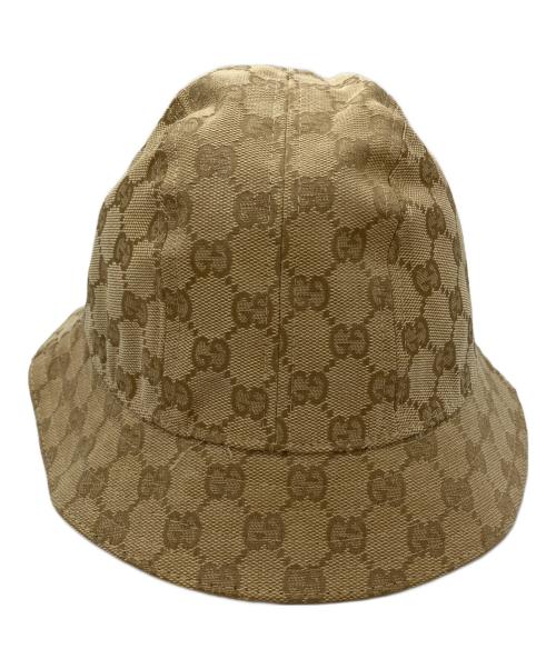 GUCCI（グッチ）GUCCI (グッチ) GGキャンバス バケットハット ブラウンの古着・服飾アイテム