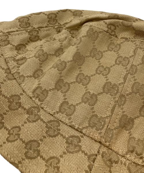 GUCCI（グッチ）GUCCI (グッチ) GGキャンバス バケットハット ブラウンの古着・服飾アイテム