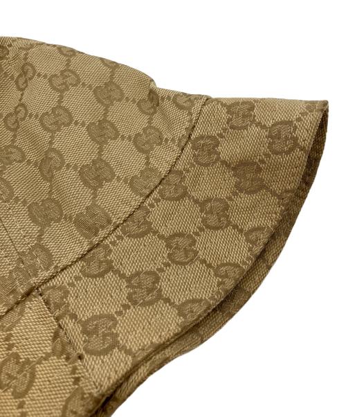 GUCCI（グッチ）GUCCI (グッチ) GGキャンバス バケットハット ブラウンの古着・服飾アイテム