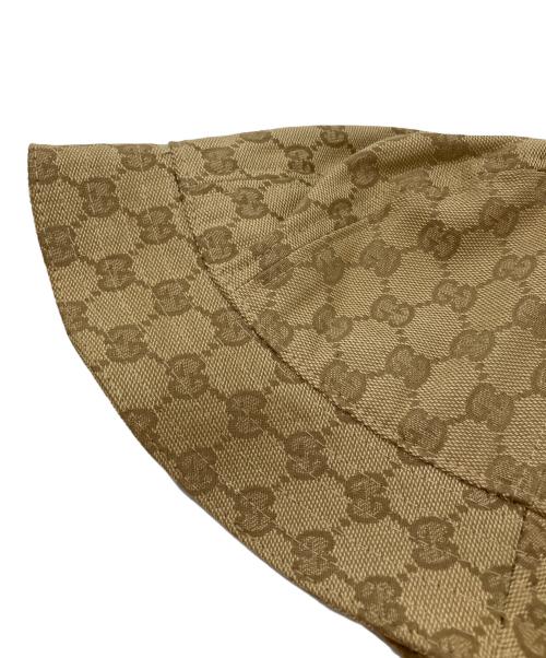GUCCI（グッチ）GUCCI (グッチ) GGキャンバス バケットハット ブラウンの古着・服飾アイテム