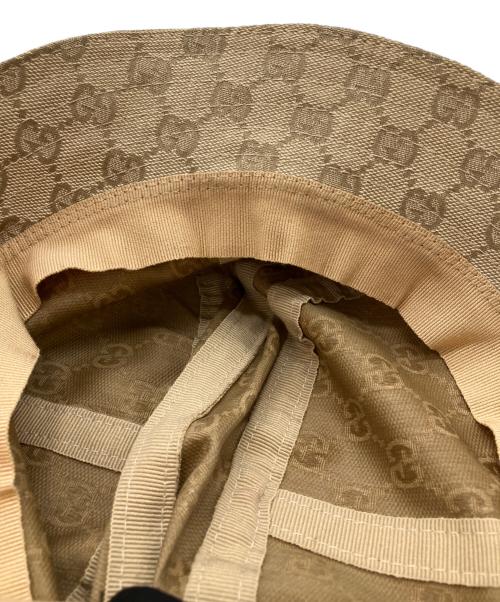 GUCCI（グッチ）GUCCI (グッチ) GGキャンバス バケットハット ブラウンの古着・服飾アイテム