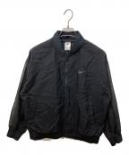 NIKEナイキ）の古着「Essentials Woven Varsity Bomber Jacket」｜ブラック