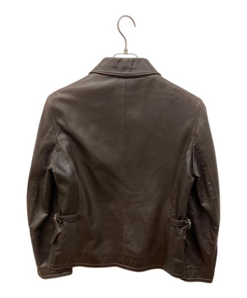 BLAKES（ブレイクス）BLAKES (ブレイクス) シングルレザージャケット ブラウン サイズ:Mの古着・服飾アイテム