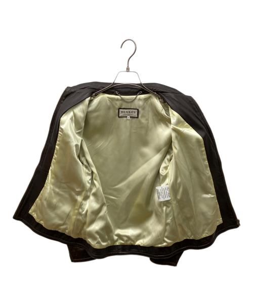 BLAKES（ブレイクス）BLAKES (ブレイクス) シングルレザージャケット ブラウン サイズ:Mの古着・服飾アイテム