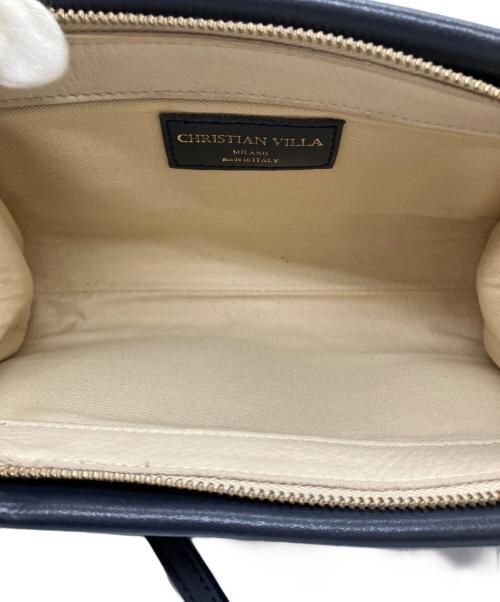 CHRISTIAN VILLA（クリスチャンヴィラ）CHRISTIAN VILLA (クリスチャンヴィラ) ショルダーバッグ ネイビーの古着・服飾アイテム
