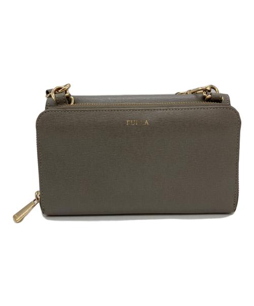 FURLA（フルラ）FURLA (フルラ) リーヴァ ショルダーウォレット グレーの古着・服飾アイテム