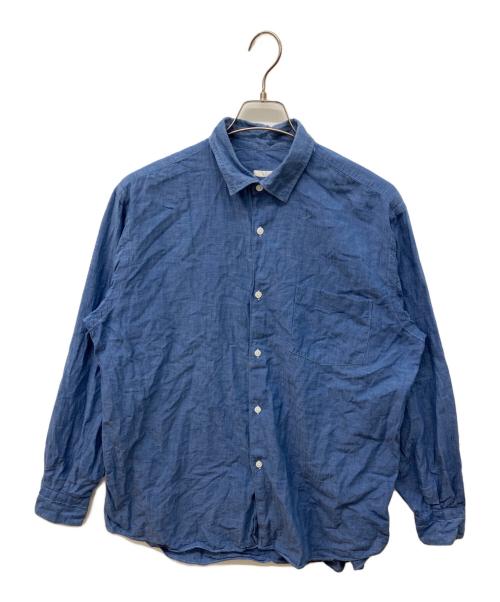 COMOLI（コモリ）COMOLI (コモリ) COMOLI SHIRTS ブルー サイズ:3の古着・服飾アイテム