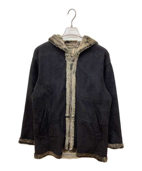 santa fe（サンタフェ）santa fe (サンタフェ) フェイクファームートンコート ブラック サイズ:不明の古着・服飾アイテム