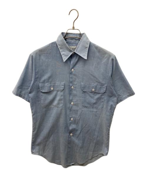 K MART（ケーマート）K mart (ケーマート) 半袖シャンブレーワークシャツ ブルー サイズ:Mの古着・服飾アイテム