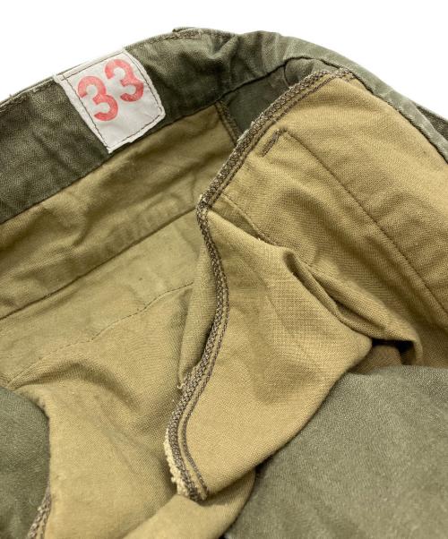 US ARMY（ユーエスアーミー）US ARMY (ユーエスアーミー) M-47ヘリンボーンカーゴパンツ カーキ サイズ:33の古着・服飾アイテム