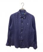 POLO RALPH LAURENポロ・ラルフローレン）の古着「リネンシャツ」｜ネイビー