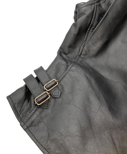 HORN WORKS（ホーンワークス）HORN WORKS (ホーンワークス) レザージャケット ブラック サイズ:Sの古着・服飾アイテム