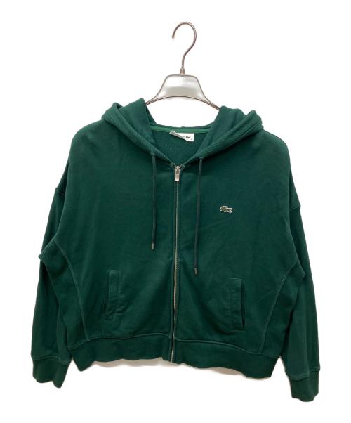 LACOSTE（ラコステ）LACOSTE (ラコステ) スタンダードスウェットジップパーカ グリーン サイズ:38の古着・服飾アイテム