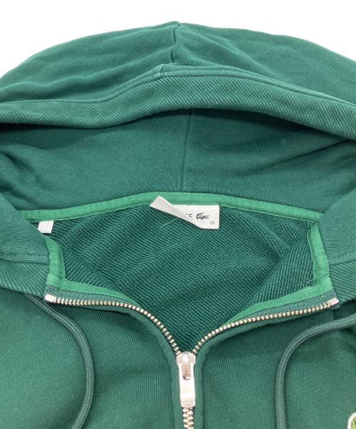 LACOSTE（ラコステ）LACOSTE (ラコステ) スタンダードスウェットジップパーカ グリーン サイズ:38の古着・服飾アイテム