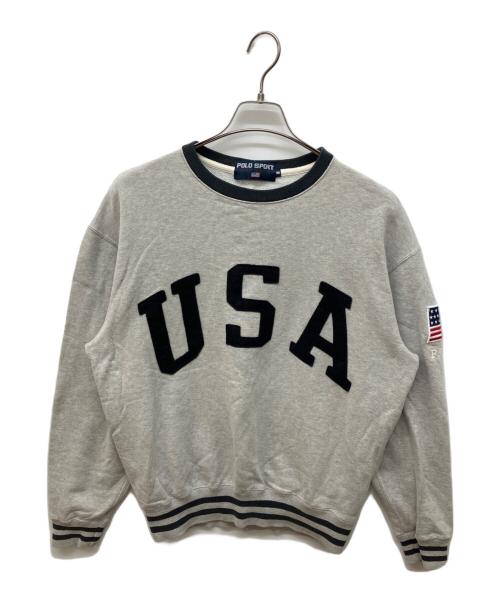 POLO SPORT（ポロスポーツ）POLO SPORT (ポロスポーツ) USAロゴスウェット グレー サイズ:Mの古着・服飾アイテム