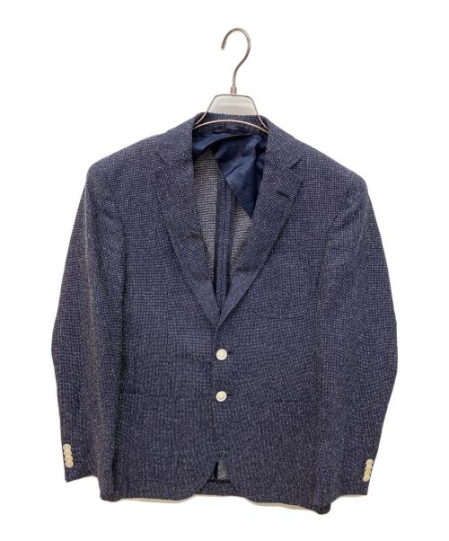 BOSS HUGO BOSS（ボス ヒューゴボス）BOSS HUGO BOSS (ボス ヒューゴボス) テーラードジャケット ブルー サイズ:46の古着・服飾アイテム