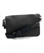 COACHコーチ）の古着「ヘリテージ コンバーチブル クロスボディ ショルダーバッグ」｜ブラック