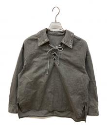 MAISON SPECIAL（メゾンスペシャル）の古着「Lace Up Oversize Pullover」｜グレー