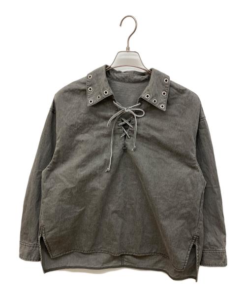 MAISON SPECIAL（メゾンスペシャル）MAISON SPECIAL (メゾンスペシャル) Lace Up Oversize Pullover グレー サイズ:FREEの古着・服飾アイテム