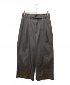 MAISON SPECIALメゾンスペシャル）の古着「Front Cut Stitch Wide Pants」｜グレー