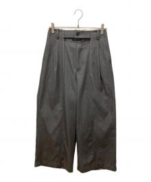MAISON SPECIAL（メゾンスペシャル）の古着「Front Cut Stitch Wide Pants」｜グレー
