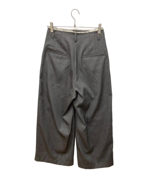 MAISON SPECIAL（メゾンスペシャル）MAISON SPECIAL (メゾンスペシャル) Front Cut Stitch Wide Pants グレー サイズ:36の古着・服飾アイテム