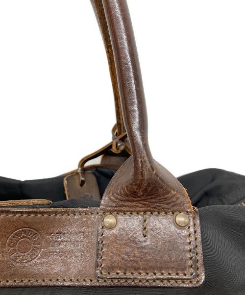 Felisi（フェリージ）Felisi (フェリージ) ナイロン×レザーボストンバッグ ブラックの古着・服飾アイテム