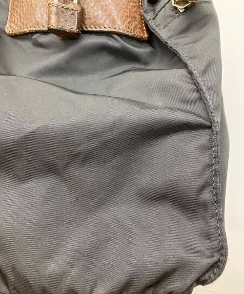 Felisi（フェリージ）Felisi (フェリージ) ナイロン×レザーボストンバッグ ブラックの古着・服飾アイテム