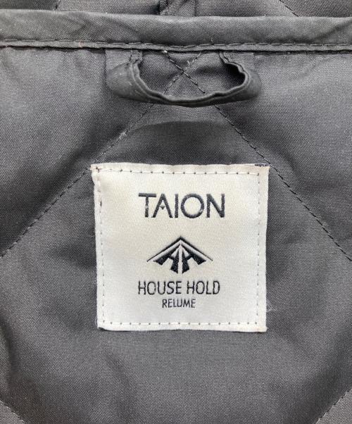 TAION（タイオン）TAION (タイオン) HOUSE HOLD (ハウスホールド) 別注 キルティングダウンコート ブラック サイズ:2の古着・服飾アイテム