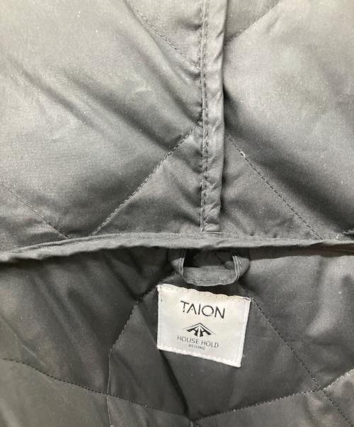 TAION（タイオン）TAION (タイオン) HOUSE HOLD (ハウスホールド) 別注 キルティングダウンコート ブラック サイズ:2の古着・服飾アイテム