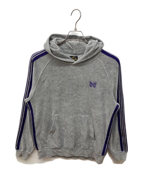Needles（ニードルズ）Needles (ニードルズ) Track Hoody - C/PE Velour グレー サイズ:XSの古着・服飾アイテム
