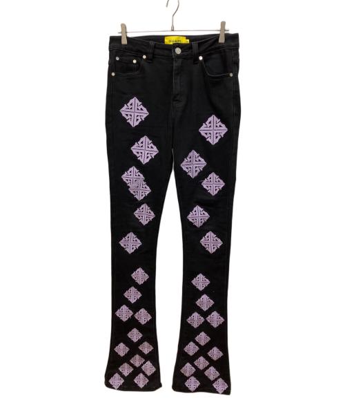 GUAPI（グアピ）GUAPI (グアピ) アイコンスタッグフレアデニムパンツ ブラック サイズ:W30の古着・服飾アイテム