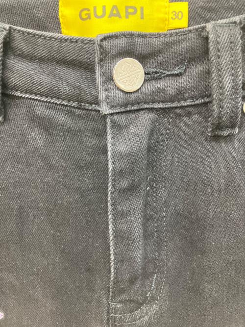 GUAPI（グアピ）GUAPI (グアピ) アイコンスタッグフレアデニムパンツ ブラック サイズ:W30の古着・服飾アイテム