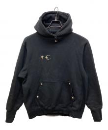 THUG CLUB（サグ クラブ）の古着「アーマー フーディー TCロゴ スタッズ パーカー」｜ブラック