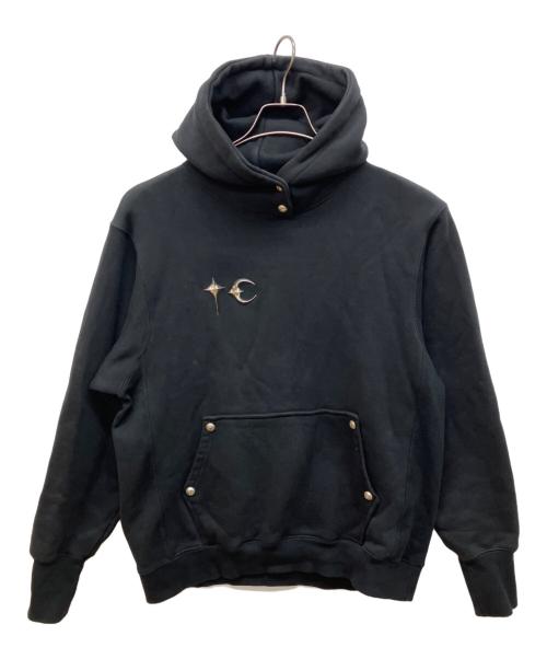 THUG CLUB（サグ クラブ）THUG CLUB (サグ クラブ) アーマー フーディー TCロゴ スタッズ パーカー ブラック サイズ:2の古着・服飾アイテム