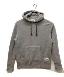 WHITE MOUNTAINEERING×LOOPWHEELER（ホワイトマウンテ二アニング×ループウィラー）の古着「プルオーバーパーカー」｜グレー