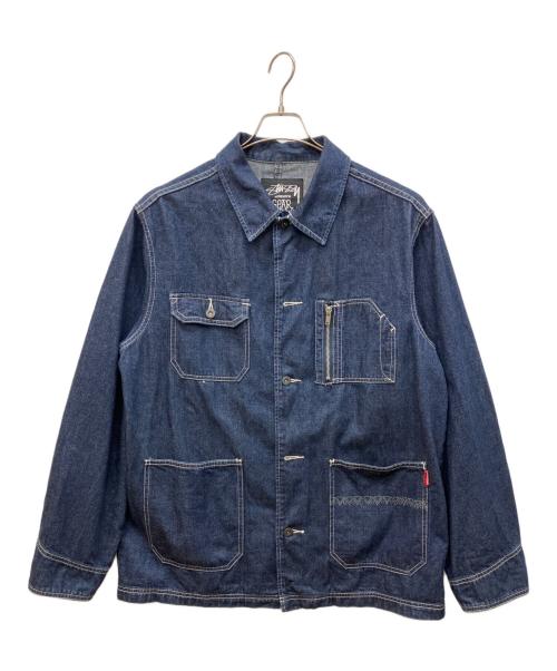 stussy（ステューシー）stussy (ステューシー) デニムカバーオール インディゴ サイズ:Lの古着・服飾アイテム