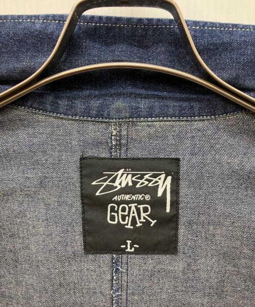 stussy（ステューシー）stussy (ステューシー) デニムカバーオール インディゴ サイズ:Lの古着・服飾アイテム