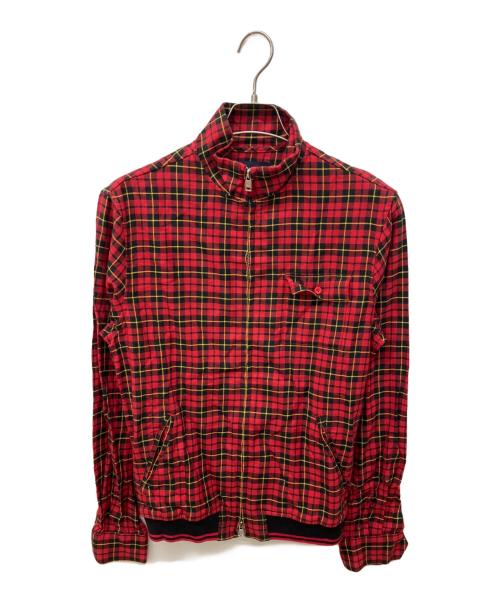 FRED PERRY（フレッドペリー）FRED PERRY (フレッドペリー) マックィーン タータン チェック ジャケット レッド サイズ:Sの古着・服飾アイテム