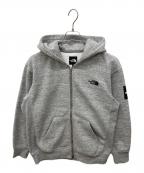 THE NORTH FACEザ ノース フェイス）の古着「スクエアロゴフルジップパーカー」｜グレー